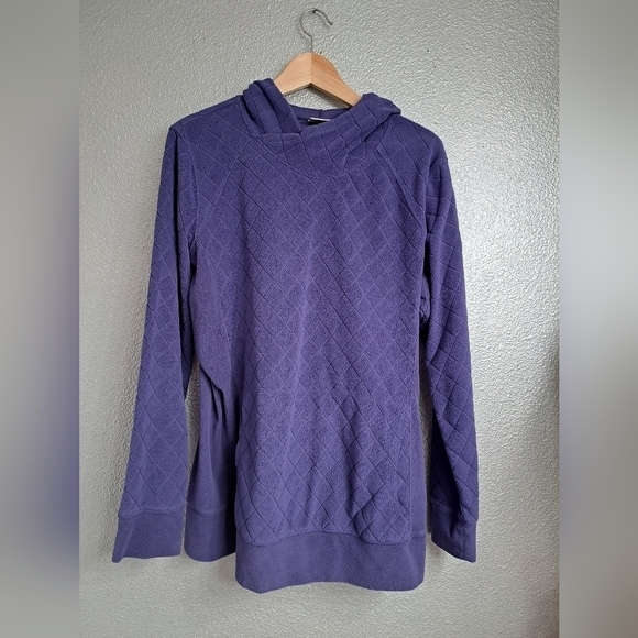 Columbia Women's Diamond Pattern  Fleece Pullover Hoodie - Picture 1 of 8